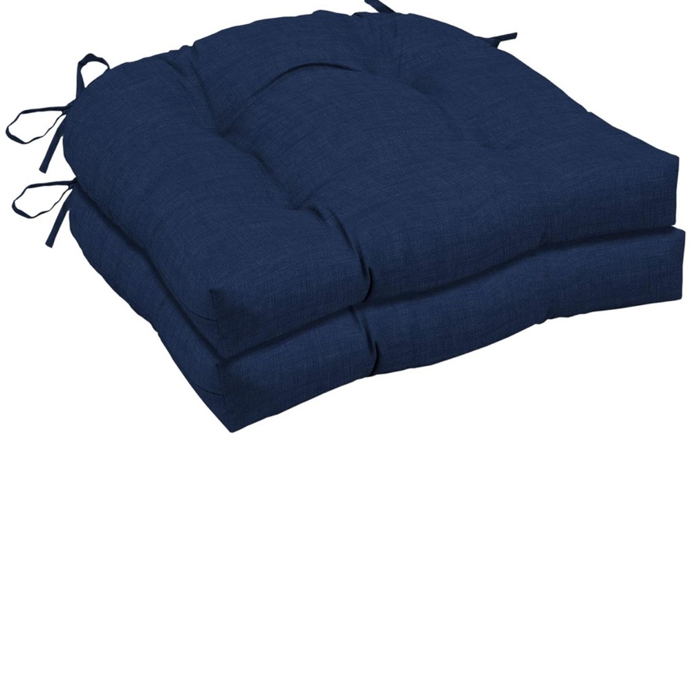 2X Arden Selections Outdoor Wicker Chair Cushion 20 x 18 Rain Proof Fade Resista